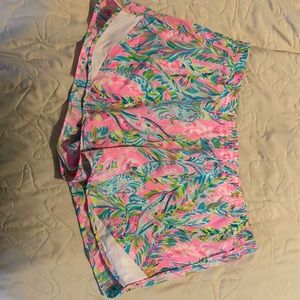 Lillly Pulitzer exercise shorts.